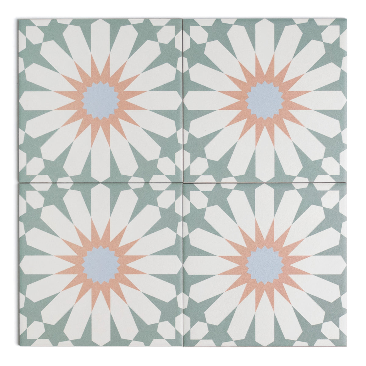 Tropez Mint Patterned Tile