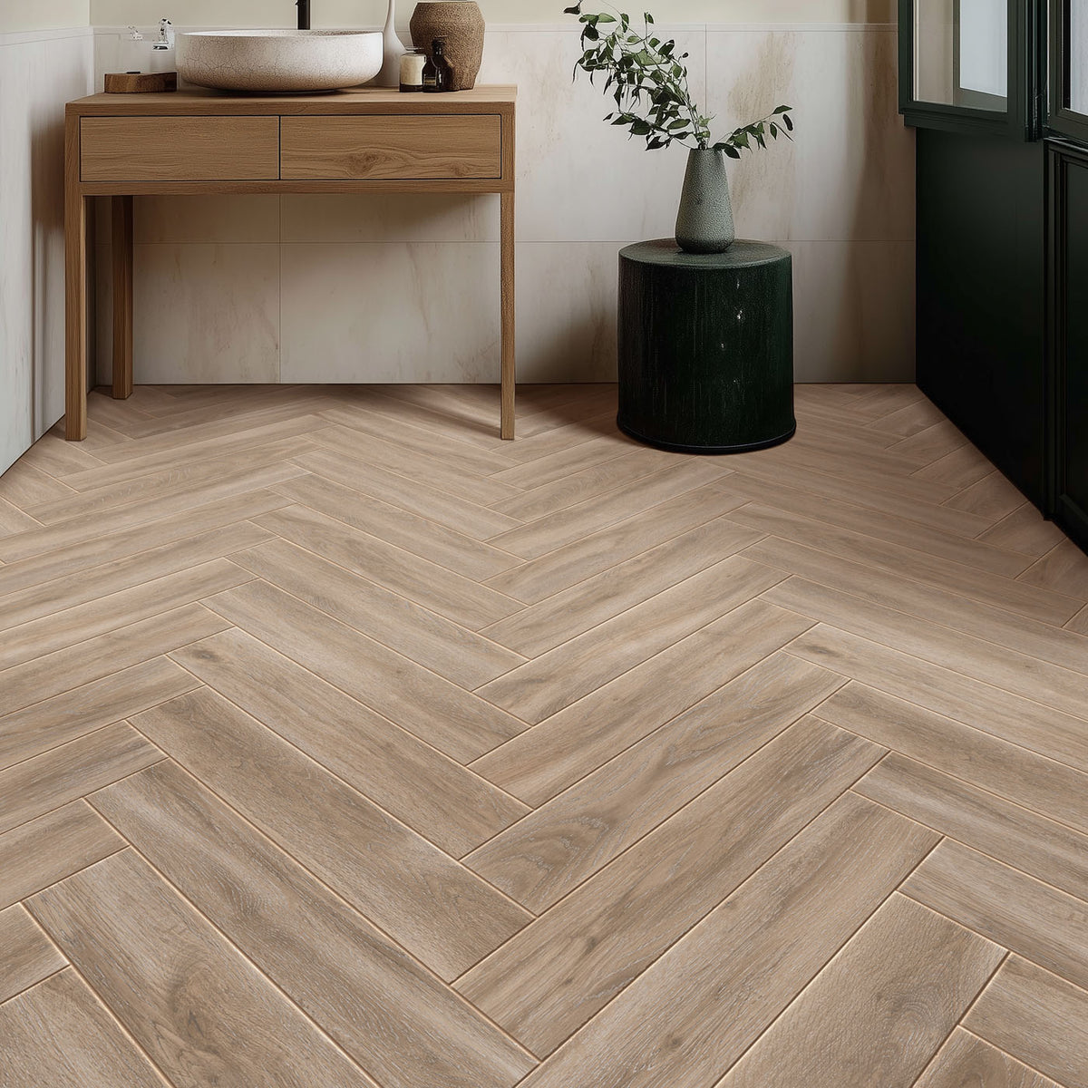 Wren Beech Wood Effect Tile