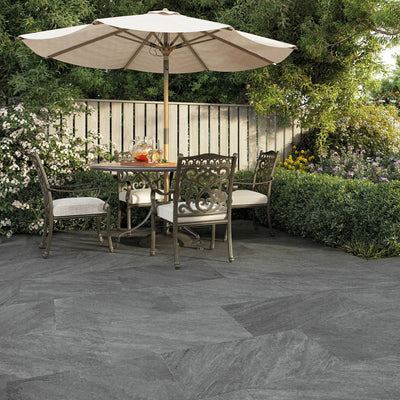 Flint Anthracite 2cm Tile