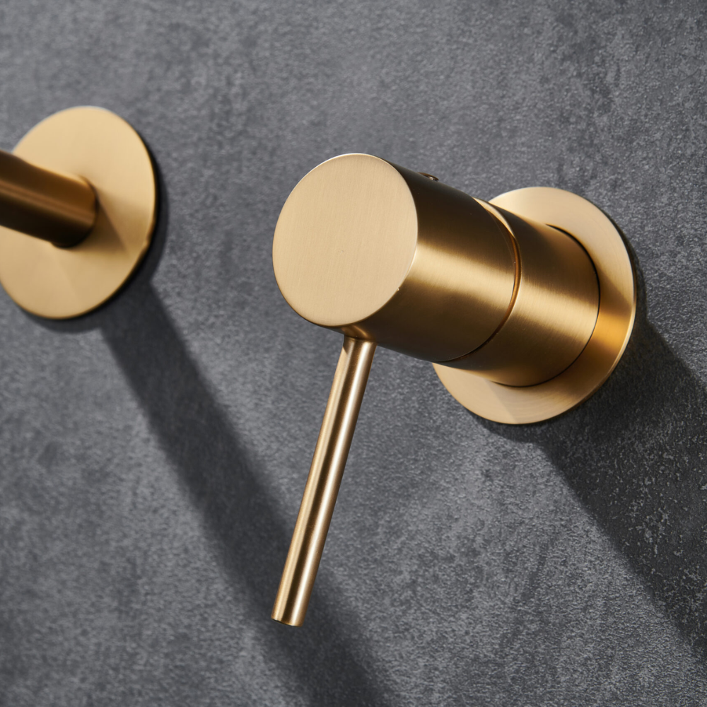 Purity Wall Mounted Tap in Brushed Gold