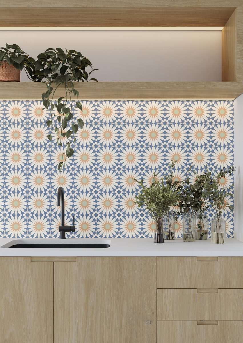 Tropez Blue Patterned Tile – Porcelain Superstore