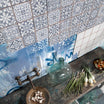 Tapestry Blue - Moroccan Ceramic Floor & Wall Tiles for Kitchens & Bathrooms - 33 x 33 cm - Ceramic