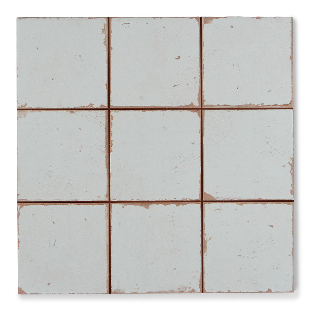 Tapestry White - Moroccan Ceramic Floor & Wall Tiles for Kitchens & Bathrooms - 33 x 33 cm - Ceramic