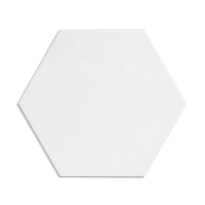 Mono White Hexagon Tile