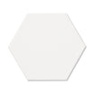 Mini Hex White - Matt Plain Hexagon Wall Tiles for Kitchen Splashbacks & Bathrooms - 10.7 x 12.4 cm