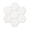 Mini Hex White - Matt Plain Hexagon Wall Tiles for Kitchen Splashbacks & Bathrooms - 10.7 x 12.4 cm