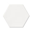 Mini Hex White - Gloss Plain Hexagon Wall Tiles for Kitchen Splashbacks & Bathrooms - 10.7 x 12.4 cm