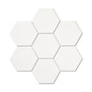 Mini Hex White - Gloss Plain Hexagon Wall Tiles for Kitchen Splashbacks & Bathrooms - 10.7 x 12.4 cm