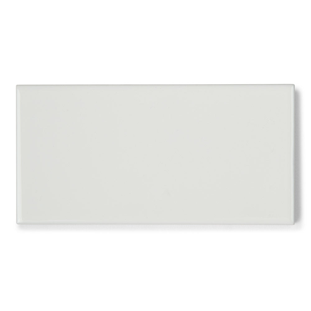 Elements White - Modern Bathroom Splashback & Kitchen Wall Tiles 7.5 x 15 cm - Gloss Ceramic