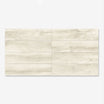 Ascot Almond - White, Wood Effect Floor Tiles - 25 x 100 cm for Bathrooms, Kitchens & Hallways, Porcelain Plank Tiles