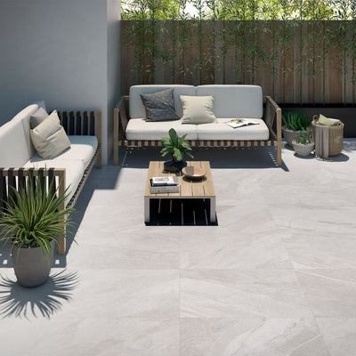 Burlington White 2CM Outdoor Tile