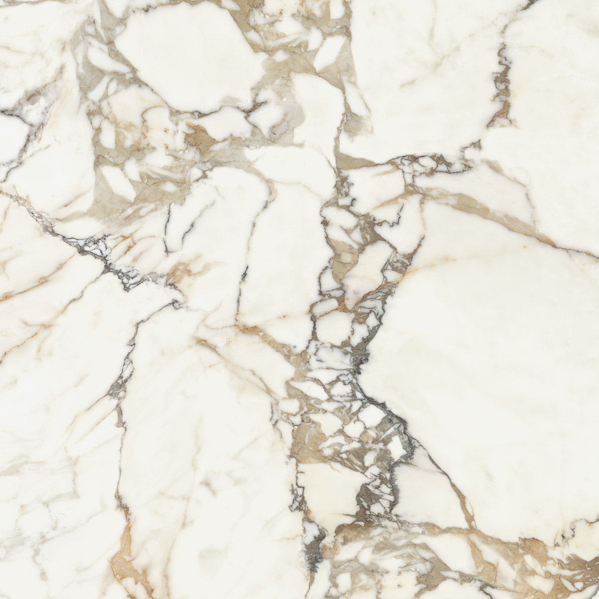 Divine Gold - XL Luxury, Calacatta Marble Effect Floor & Wall Tiles - 60 x 120 cm for Bathrooms & Kitchens, Porcelain