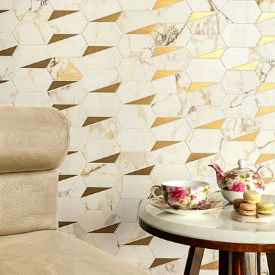 Divine Gold Mosaic Tile