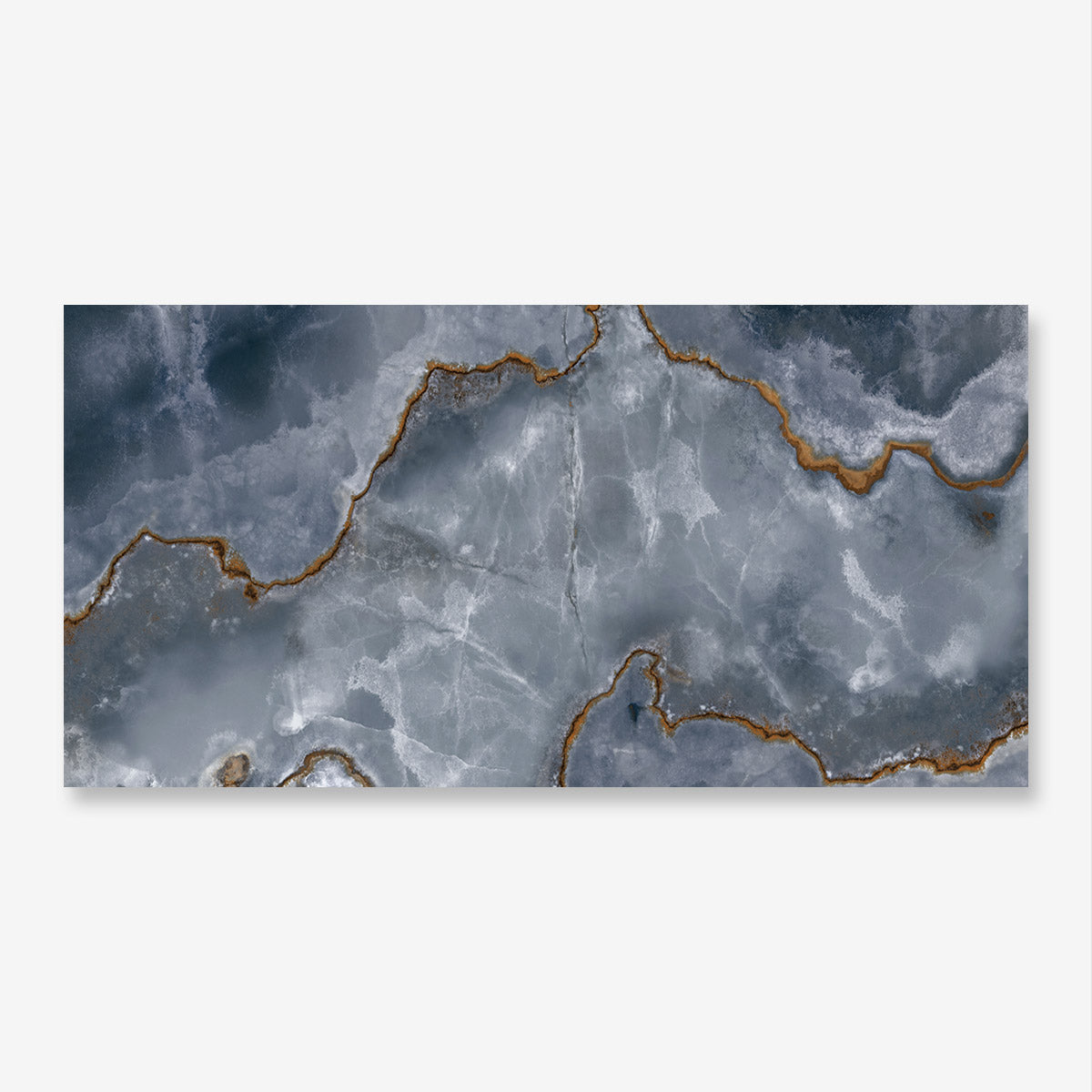 Jewel Onyx Blue - XL Polished Blue Onyx Marble Bathroom Wall & Floor Tiles - 60 x 120 cm, Porcelain