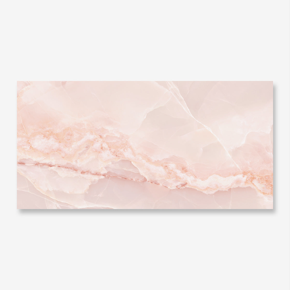 Jewel Onyx Pink - XL Polished Pink Onyx Marble Bathroom Wall & Floor Tiles - 60 x 120 cm, Porcelain