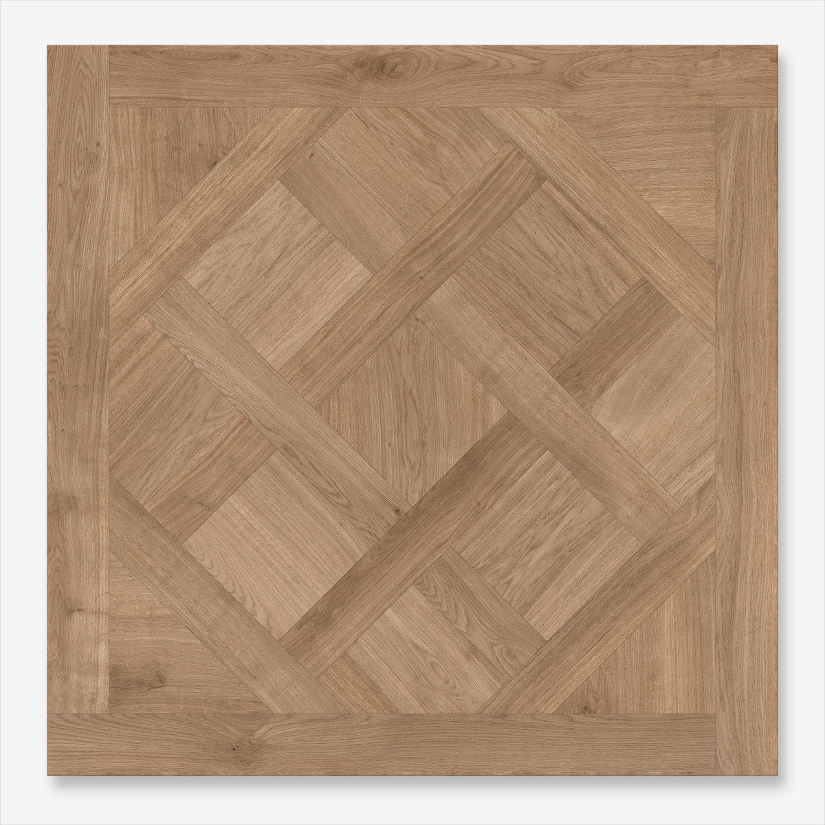 Mansion Parquet - Premium Oak Wood Effect Floor Tiles - 90 x 90 cm for Bathrooms, Kitchens, Hallways, Living Rooms, Porcelain