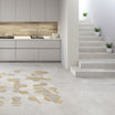 Motion Light 30 x 60 cm - White Concrete Style Floor & Wall Tiles for Bathrooms & Kitchens - Porcelain