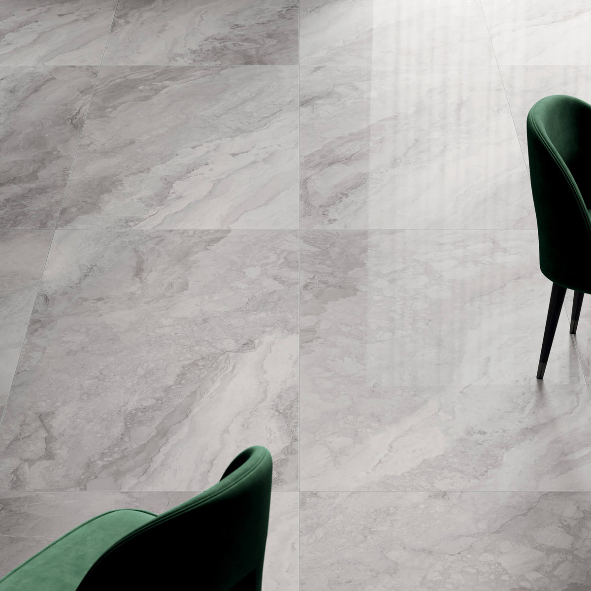 Mystique Pearl - XL Polished Marble Effect Wall & Floor Tiles - 60 x 120 cm, Porcelain