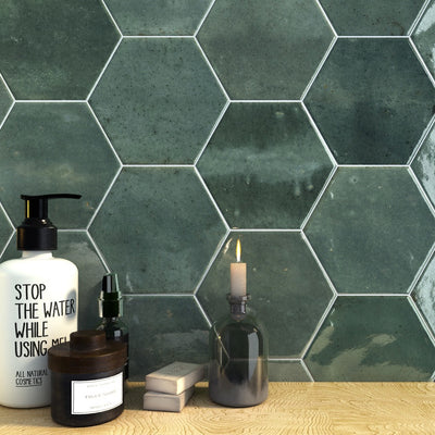 Ocean Emerald Hexagon Tile