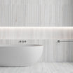 Palissandro Decor - White Textured Stone Wall Tiles for Bathroom & Kitchen Feature Walls & Splashbacks - 32 x 62.5 cm