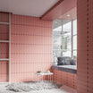 Pop Pink - Modern Geometric Wall Tiles for Kitchen Splashbacks & Bathrooms - 7.5 x 30 cm - Ceramic