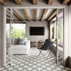 Rosetta Green Patterned Tile