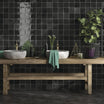 Zellige Black - Moroccan Wall Tiles for Kitchen Splashbacks & Bathrooms - 13 x 13 cm - Matt Ceramic