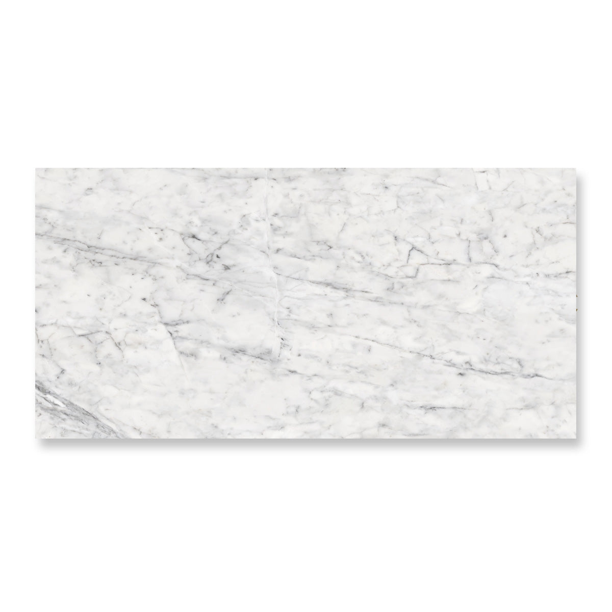 Majestic Carrara - Luxury White Marble Wall & Floor Tiles - 30 x 60 cm for Bathrooms & Kitchens, Porcelain