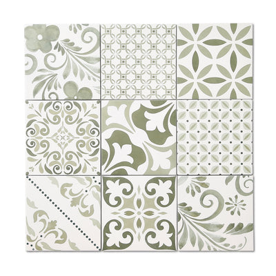 Artiste Verde Mix Patterned Tile