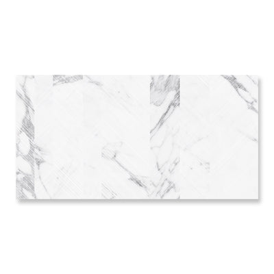 Celine White Decor Tile