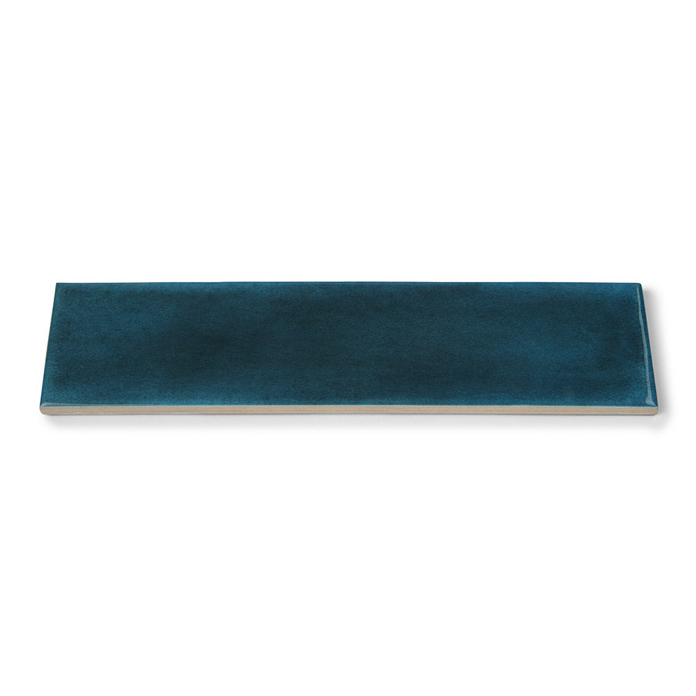 Opal Marine - Modern Gloss Blue Walll Tiles for Kitchen Splashbacks & Bathrooms - 7.5 x 30 cm - Ceramic