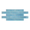 Opal Sky - Modern Gloss Blue Walll Tiles for Kitchen Splashbacks & Bathrooms - 7.5 x 30 cm - Ceramic