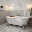 Countrywide Grey - Handmade Ceramic Wall Tiles for Kitchens & Bathrooms - 7.5 x 30 cm - Gloss Ceramic