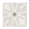 Maison Chic - Grey Victorian Patterned Tiles for Hallways, Kitchen & Bathroom Floors - 20 x 20 cm, Matt Porcelain