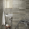 Dwell Grey 6 x 24 cm - Designer Gloss Grey Wall Tiles for Kitchen Splashbacks & Bathroom Feature Walls