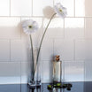 Elements White Square - Modern Bathroom Splashback & Kitchen Wall Tiles 15 x 15 cm - Gloss Ceramic