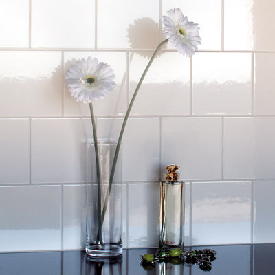 Elements White Square Wall Tile