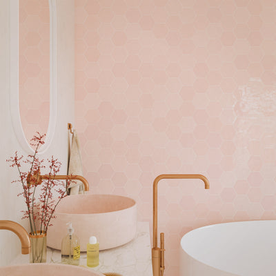 Ella Pink Hexagon Tile