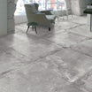 Ancoats Grey - Large Concrete Porcelain Floor Tiles for Bathrooms & Kitchens - 60 x 60 cm, Matt