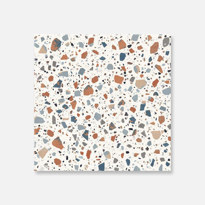 Flecks White Terrazzo Tile