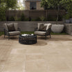 Forever Stone 60 x 60 cm - Beige Outdoor Porcelain Paving Tiles for Patios & Gardens - 20mm