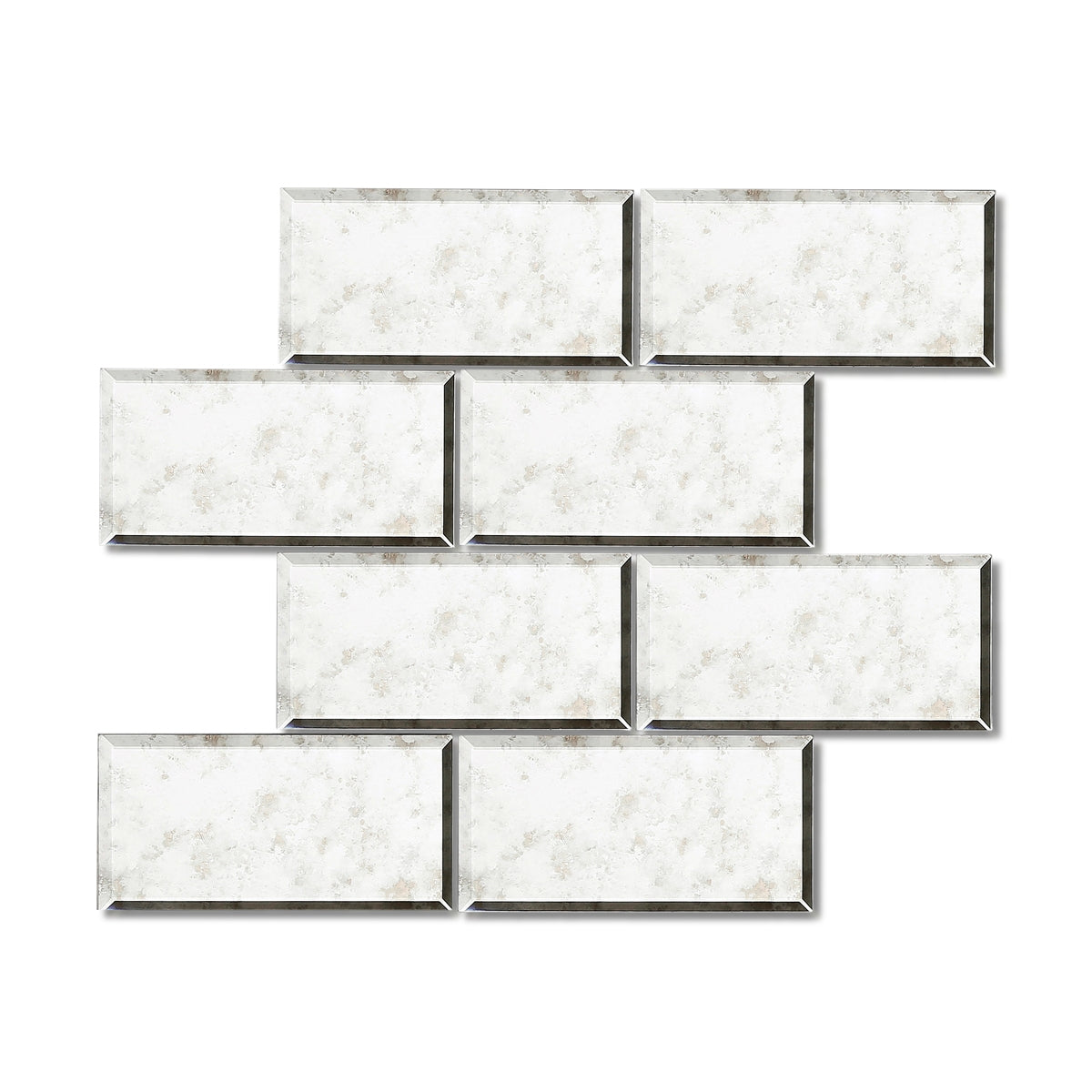 Luxe Antique Mirror - Bevelled Glass Mosaic Tiles for Bathroom Feature Walls & Kitchen Splashbacks - 30 x 30 cm