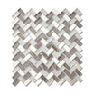 Chroma Grey Mosaic Wall Tiles, Glass, Metalic, 30 x 30 cm