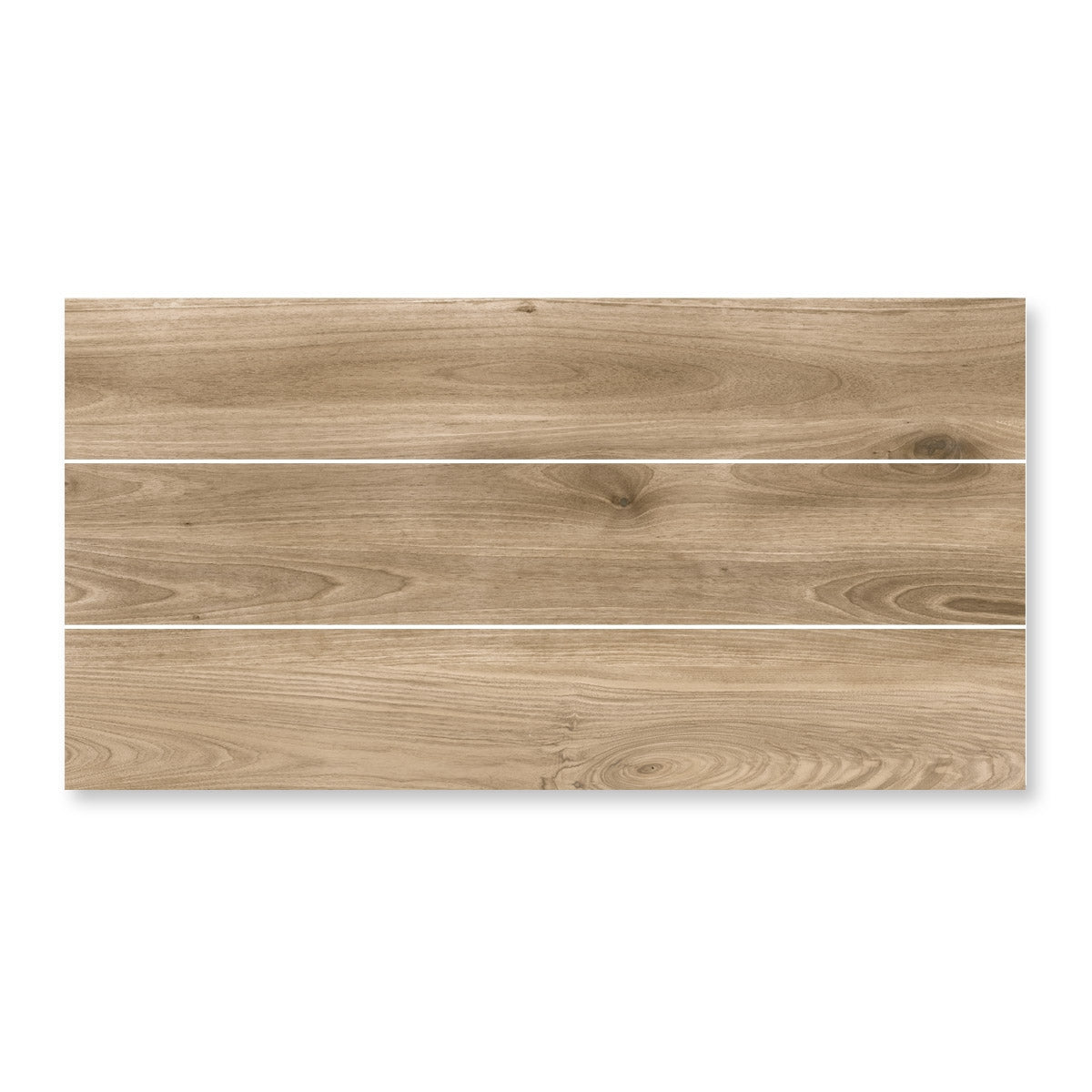 Delamere Honey - Warm Oak Wood Effect Floor Tiles - 20 x 120 cm for Bathrooms, Kitchens & Hallways, Porcelain Plank Tiles