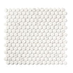 Hamptons Penny - Luxury White Marble Effect Mosaic Tiles - 30 x 30 cm for Bathrooms, Kitchens, Walls & Floors, Glass