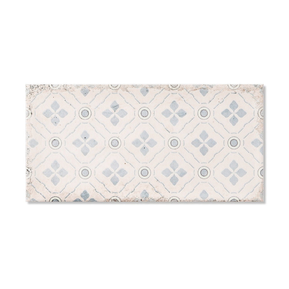 Harmony Sky Decor - Patterned Beige Wall Tiles for Bathrooms & Kitchen Splashbacks - 10 x 20 cm, Gloss Ceramic