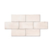 Harmony Stone - Vintage Beige Wall Tiles for Bathrooms & Kitchen Splashbacks - 10 x 20 cm, Gloss Ceramic