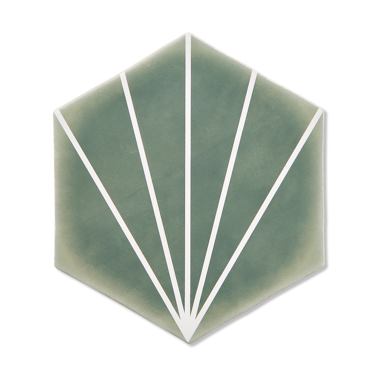 Palm Springs Green Hexagon Tile