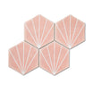 Palm Springs Pink Hexagon Tile