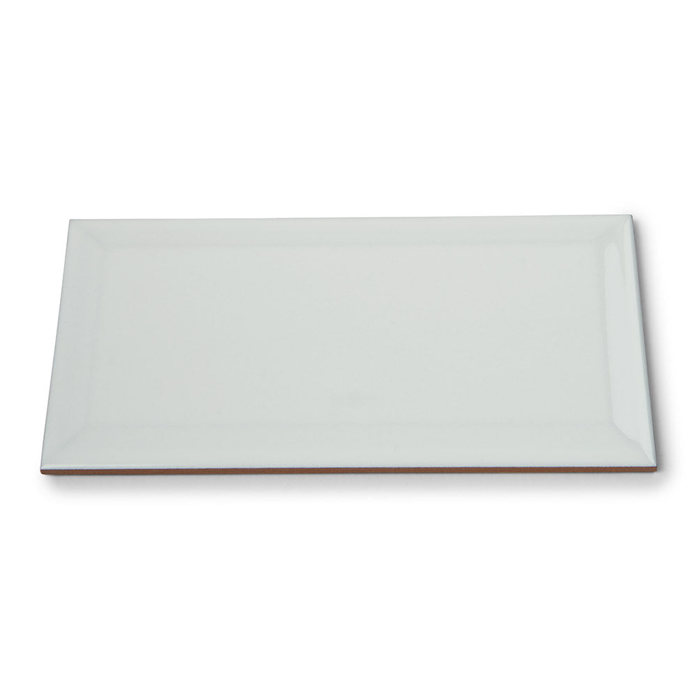 Metro White - Bevelled Gloss 10 x 20 cm Wall TIles for Bathrooms, Kitchens & Splashbacks, Ceramic